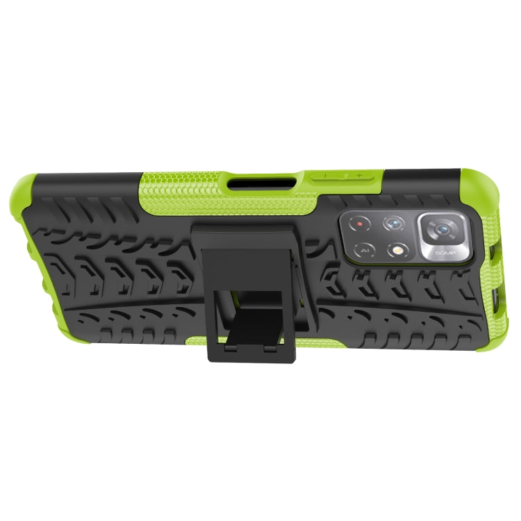 For Xiaomi Redmi Note 11 5G Tire Texture TPU + PC Phone Case