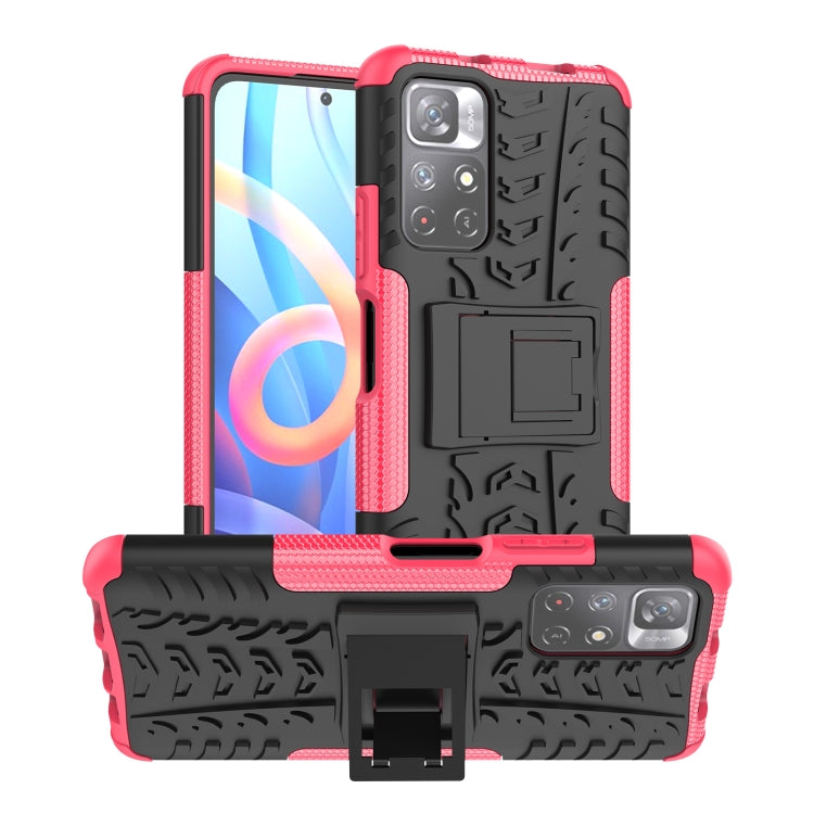 For Xiaomi Redmi Note 11 5G Tire Texture TPU + PC Phone Case