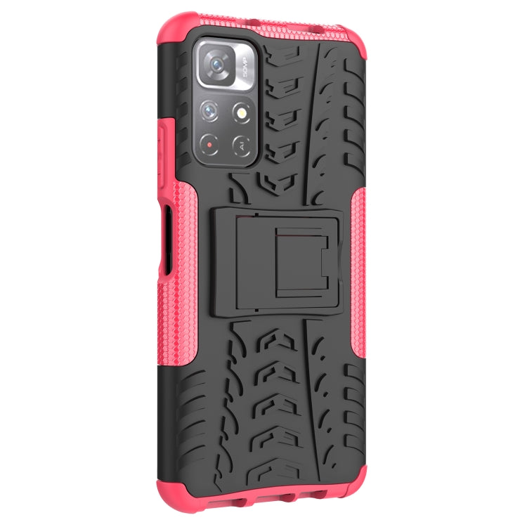 For Xiaomi Redmi Note 11 5G Tire Texture TPU + PC Phone Case