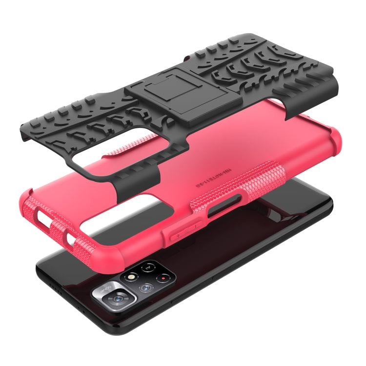 For Xiaomi Redmi Note 11 5G Tire Texture TPU + PC Phone Case
