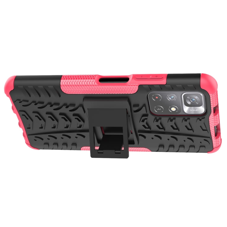 For Xiaomi Redmi Note 11 5G Tire Texture TPU + PC Phone Case