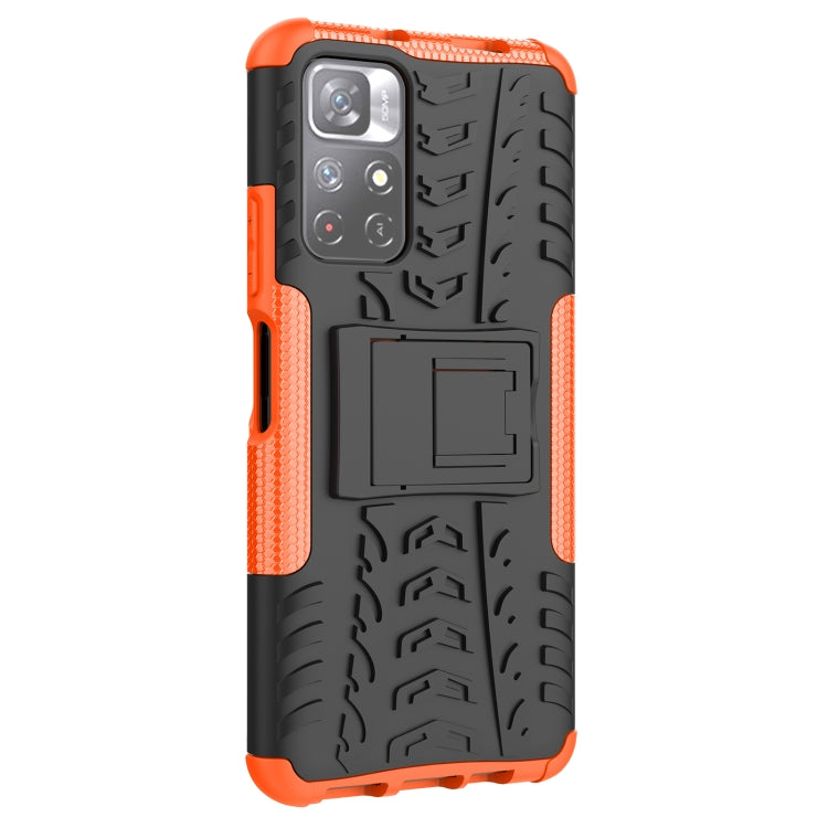 For Xiaomi Redmi Note 11 5G Tire Texture TPU + PC Phone Case