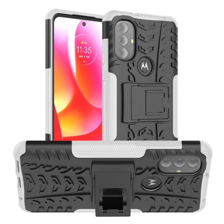 For Motorola Moto G Power 2022 Tire Texture TPU + PC Phone Case
