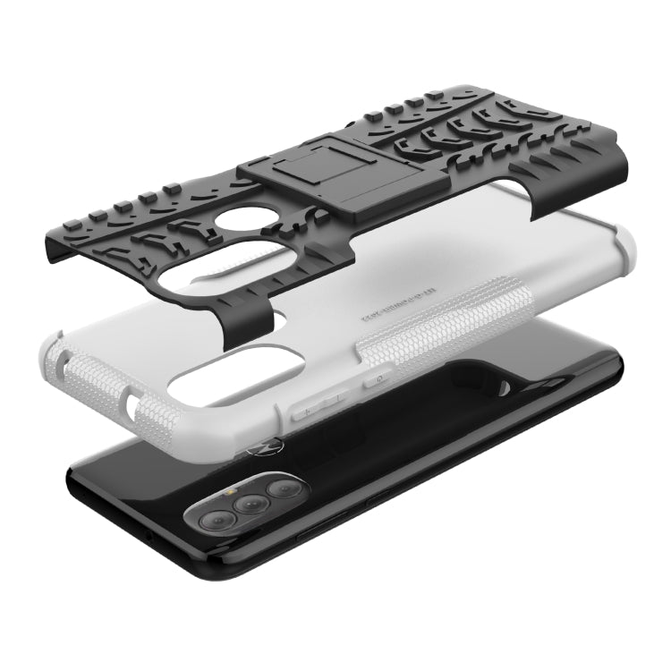 For Motorola Moto G Power 2022 Tire Texture TPU + PC Phone Case