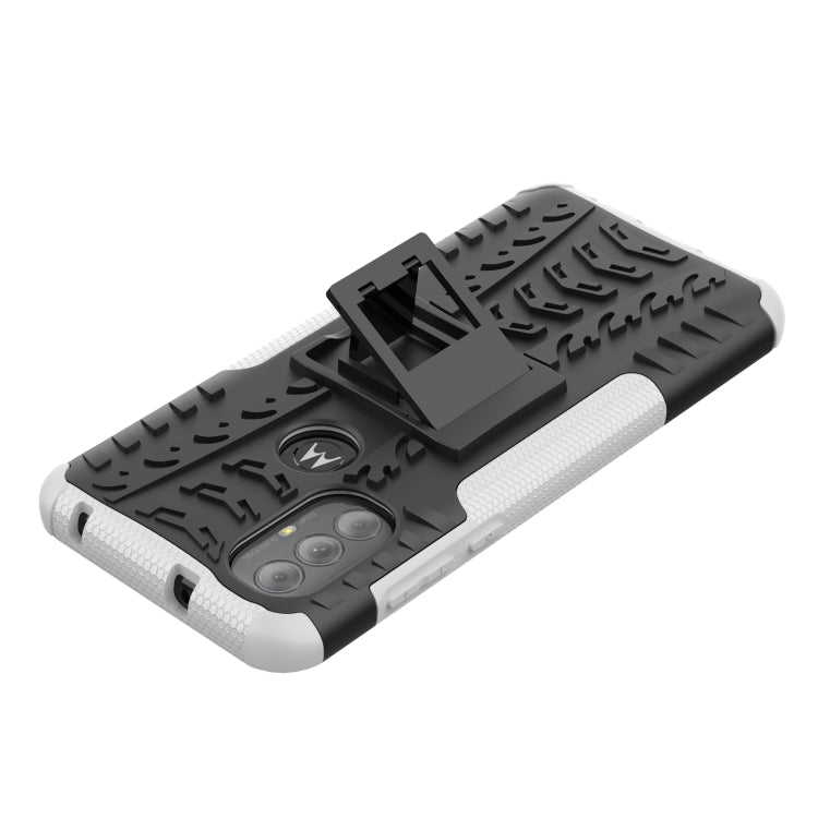 For Motorola Moto G Power 2022 Tire Texture TPU + PC Phone Case