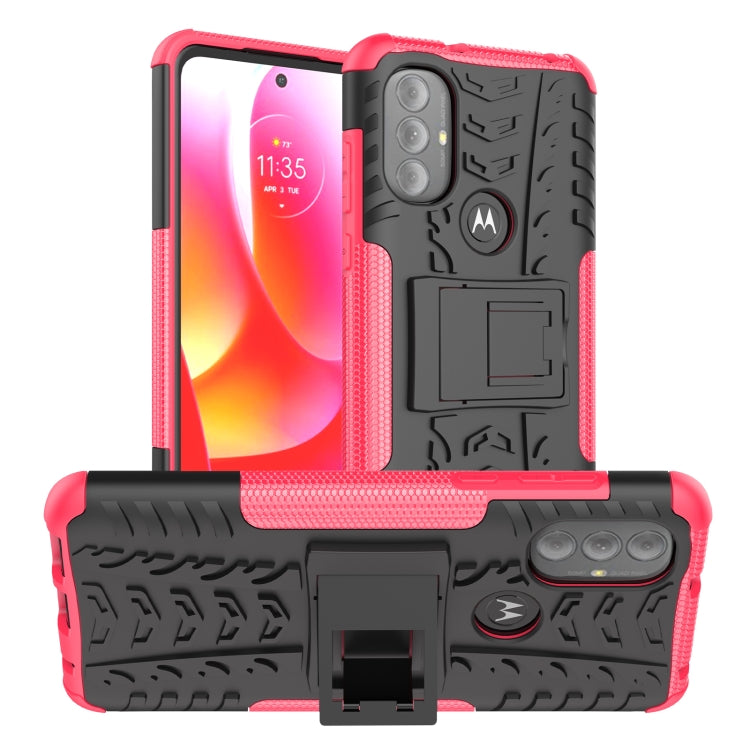 For Motorola Moto G Power 2022 Tire Texture TPU + PC Phone Case