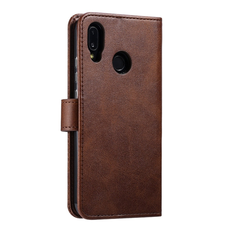 For Huawei P20 Lite GUSSIM Business Style Horizontal Flip Leather Case with Holder & Card Slots & Wallet