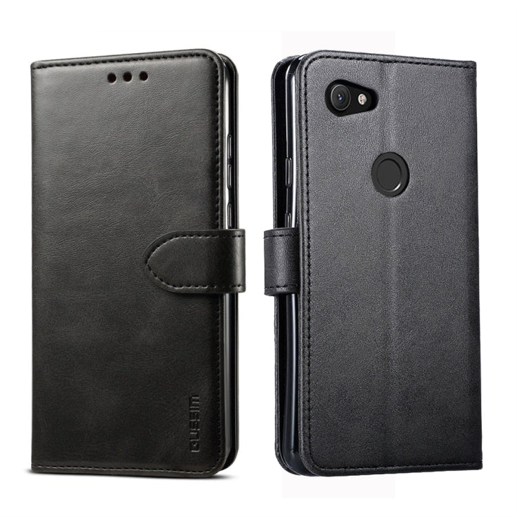 For Google Pixel 3a XL GUSSIM Business Style Horizontal Flip Leather Case with Holder & Card Slots & Wallet