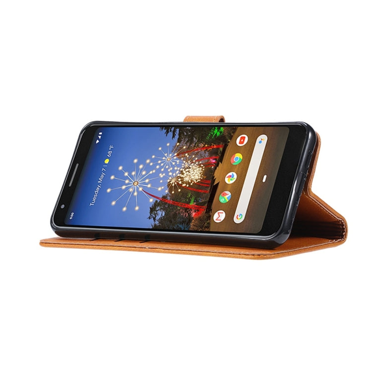 For Google Pixel 3a XL GUSSIM Business Style Horizontal Flip Leather Case with Holder & Card Slots & Wallet