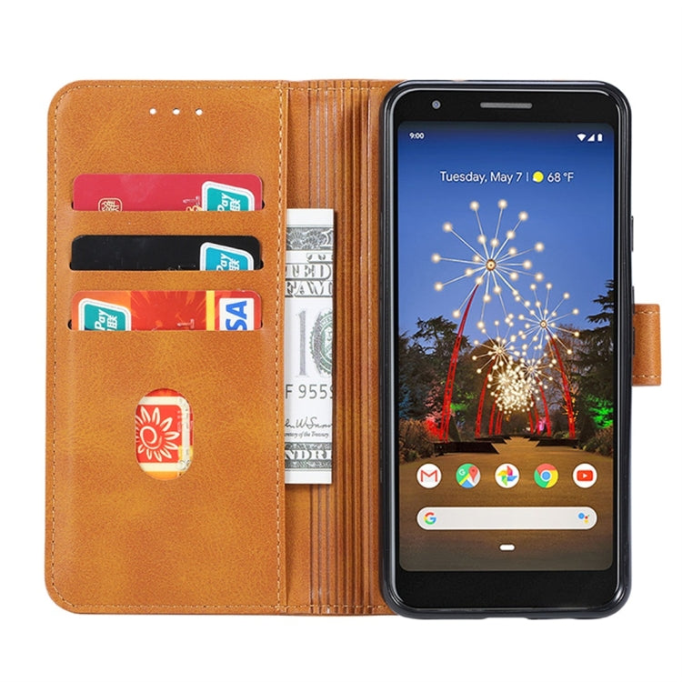 For Google Pixel 3a XL GUSSIM Business Style Horizontal Flip Leather Case with Holder & Card Slots & Wallet