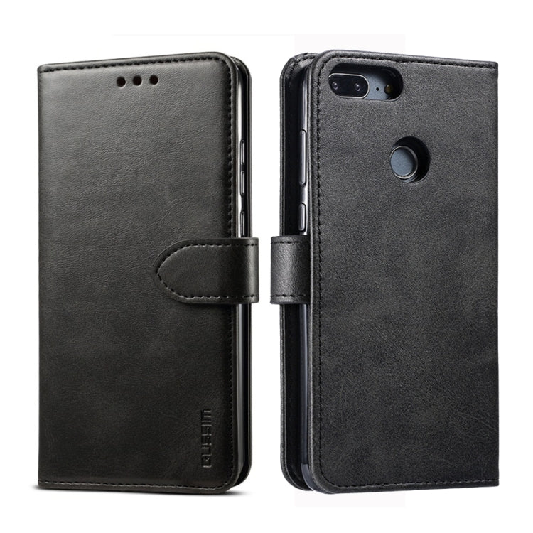 For Huawei P Smart GUSSIM Business Style Horizontal Flip Leather Case with Holder & Card Slots & Wallet