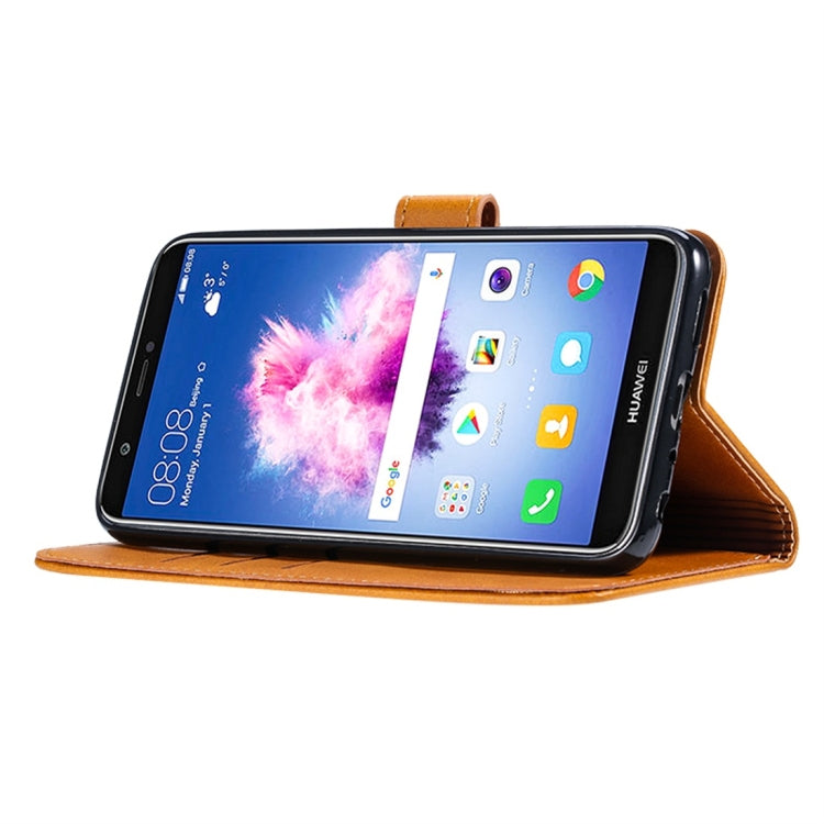 For Huawei P Smart GUSSIM Business Style Horizontal Flip Leather Case with Holder & Card Slots & Wallet