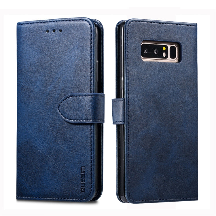 For Galaxy Note 8 GUSSIM Business Style Horizontal Flip Leather Case with Holder & Card Slots & Wallet