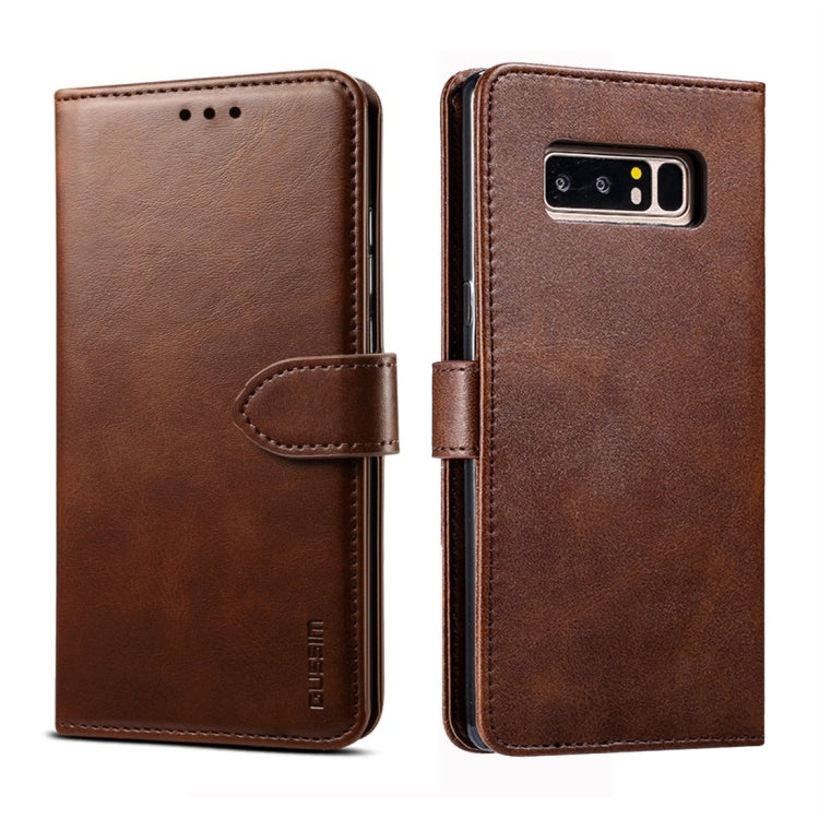 For Galaxy Note 8 GUSSIM Business Style Horizontal Flip Leather Case with Holder & Card Slots & Wallet