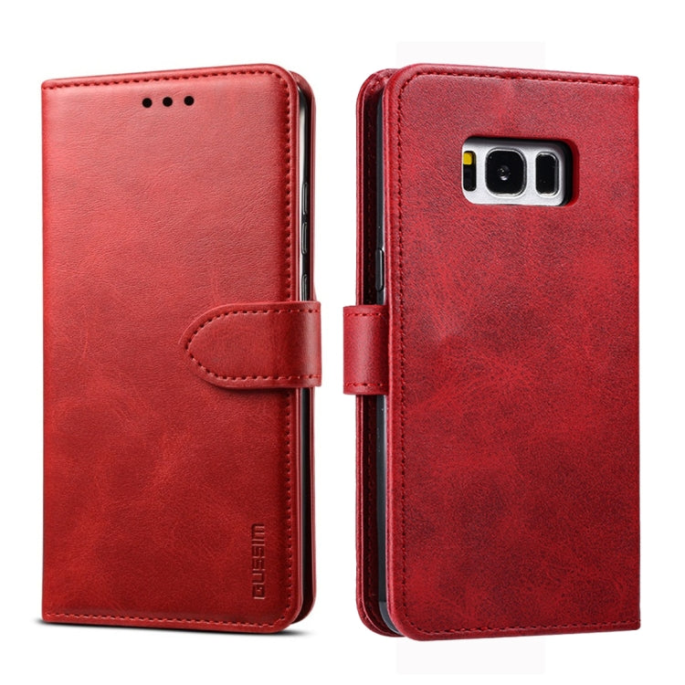 For Galaxy S8 GUSSIM Business Style Horizontal Flip Leather Case with Holder & Card Slots & Wallet