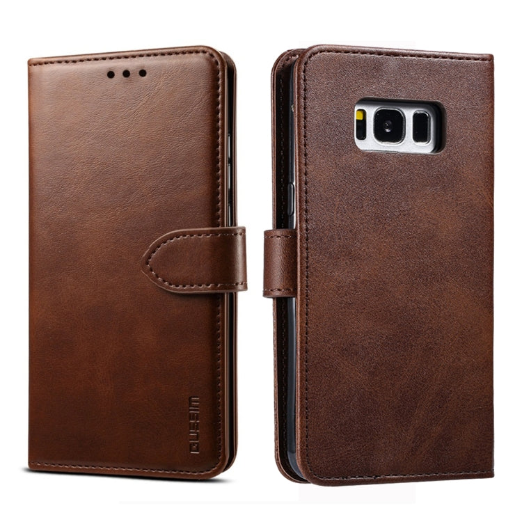 For Galaxy S8 GUSSIM Business Style Horizontal Flip Leather Case with Holder & Card Slots & Wallet