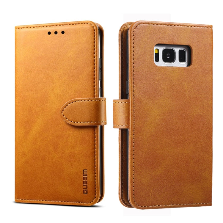 For Galaxy S8 GUSSIM Business Style Horizontal Flip Leather Case with Holder & Card Slots & Wallet