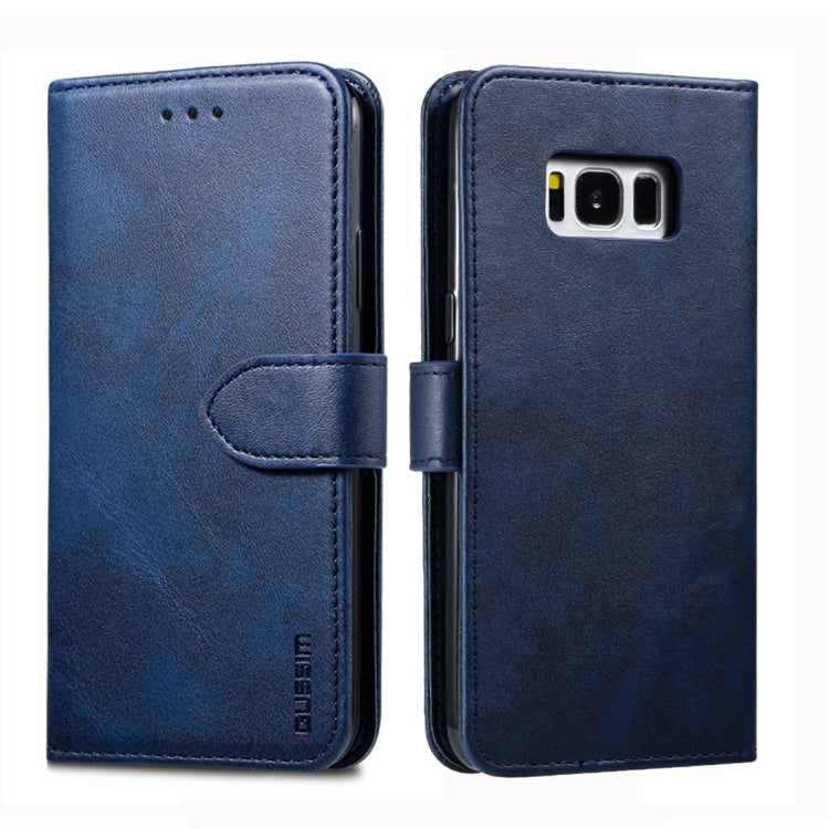 For Galaxy S8+ GUSSIM Business Style Horizontal Flip Leather Case with Holder & Card Slots & Wallet