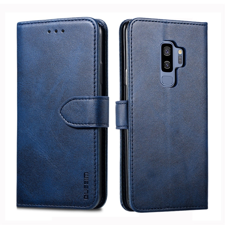 For Galaxy S9 GUSSIM Business Style Horizontal Flip Leather Case with Holder & Card Slots & Wallet
