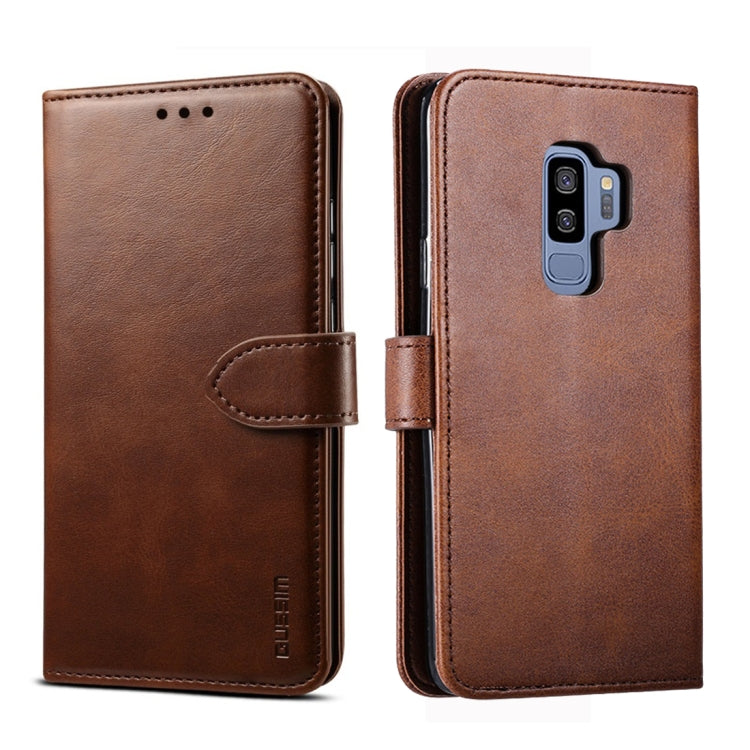 For Galaxy S9 GUSSIM Business Style Horizontal Flip Leather Case with Holder & Card Slots & Wallet
