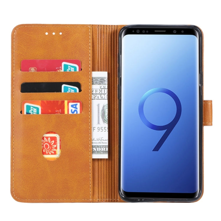 For Galaxy S9+ GUSSIM Business Style Horizontal Flip Leather Case with Holder & Card Slots & Wallet