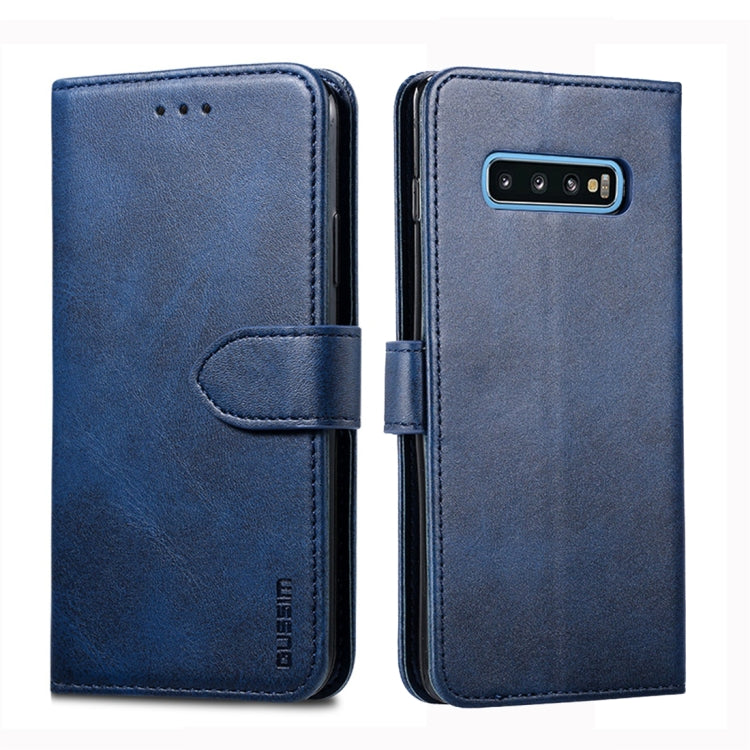 For Galaxy S10e GUSSIM Business Style Horizontal Flip Leather Case with Holder & Card Slots & Wallet