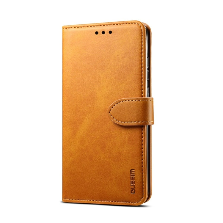 For Galaxy S10e GUSSIM Business Style Horizontal Flip Leather Case with Holder & Card Slots & Wallet
