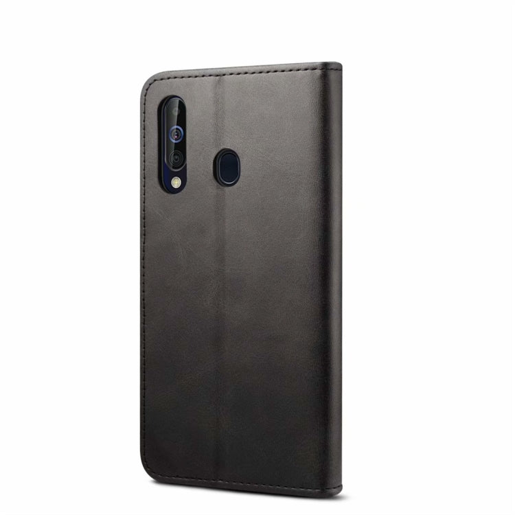 For Galaxy A20 / A30 GUSSIM Business Style Horizontal Flip Leather Case with Holder & Card Slots & Wallet