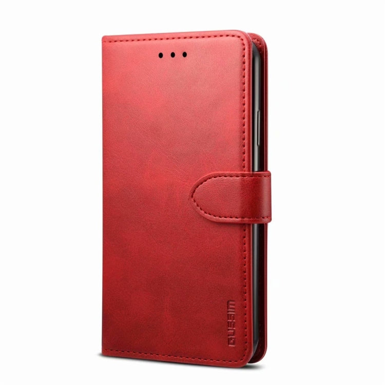 For Galaxy A20 / A30 GUSSIM Business Style Horizontal Flip Leather Case with Holder & Card Slots & Wallet