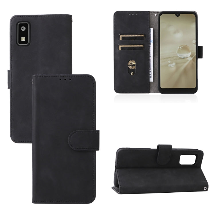 For Sharp Aquos Wish SHG06 Skin Feel Magnetic Buckle Calf Texture PU Phone Case