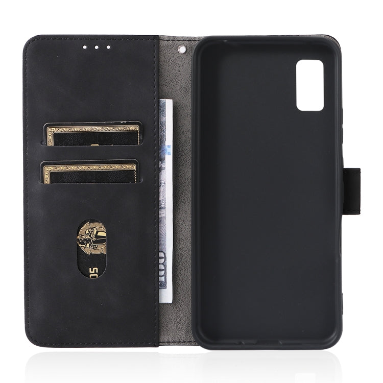 For Sharp Aquos Wish SHG06 Skin Feel Magnetic Buckle Calf Texture PU Phone Case