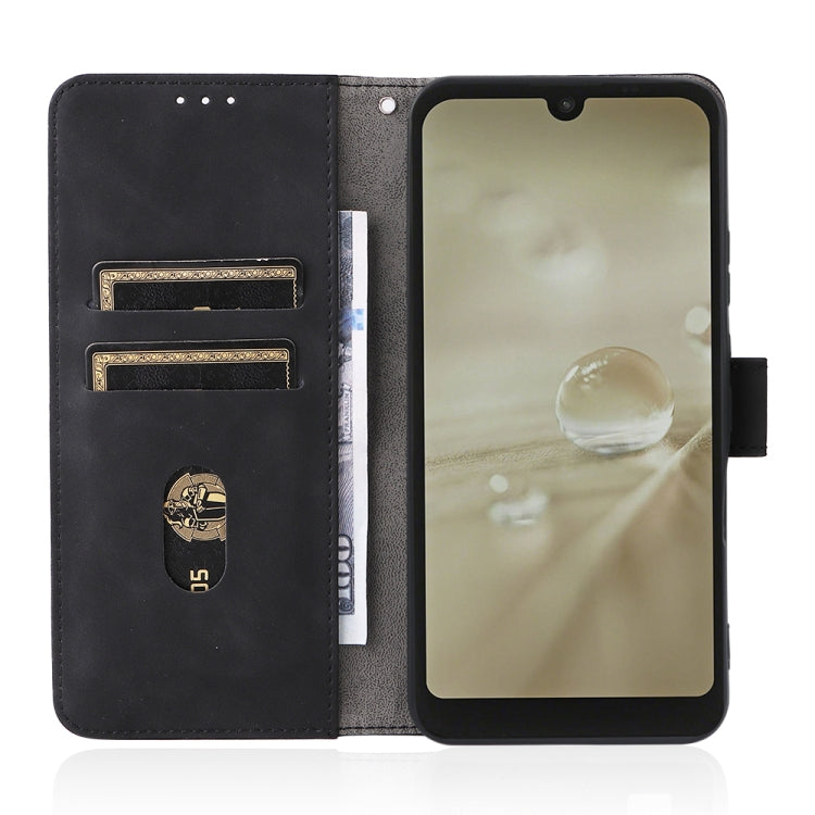 For Sharp Aquos Wish SHG06 Skin Feel Magnetic Buckle Calf Texture PU Phone Case
