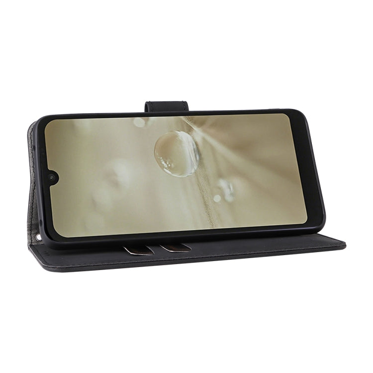 For Sharp Aquos Wish SHG06 Skin Feel Magnetic Buckle Calf Texture PU Phone Case