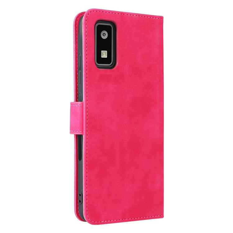 For Sharp Aquos Wish SHG06 Skin Feel Magnetic Buckle Calf Texture PU Phone Case