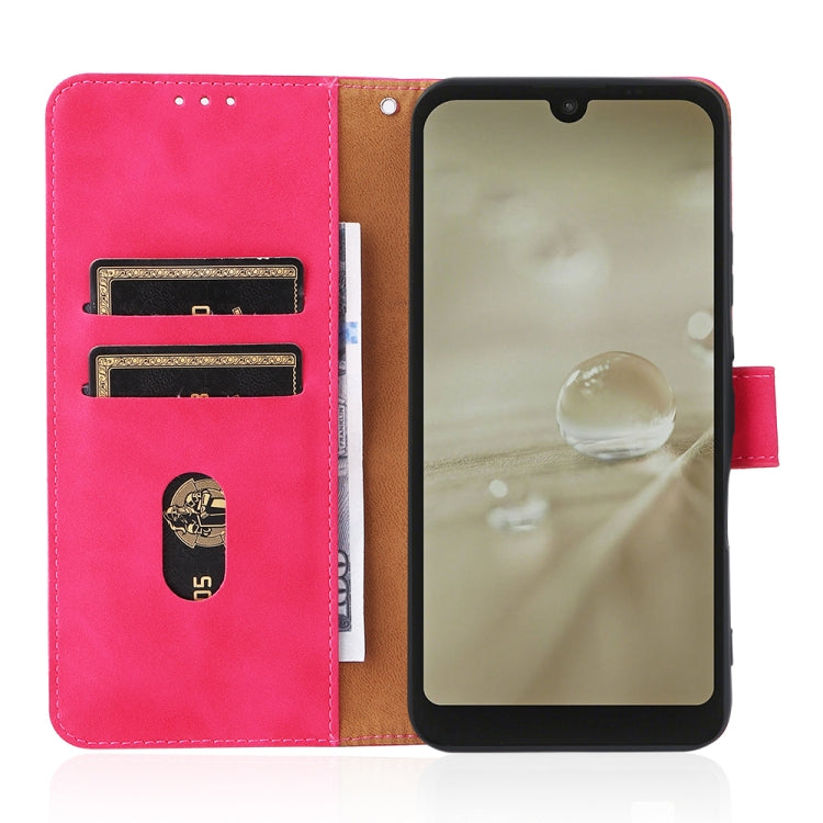 For Sharp Aquos Wish SHG06 Skin Feel Magnetic Buckle Calf Texture PU Phone Case