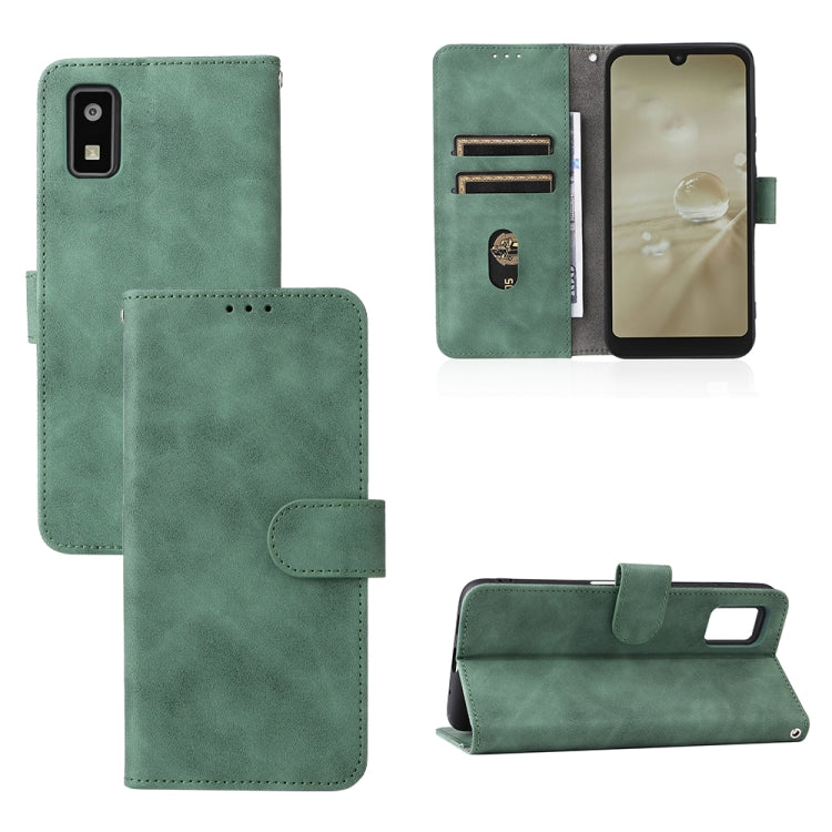 For Sharp Aquos Wish SHG06 Skin Feel Magnetic Buckle Calf Texture PU Phone Case
