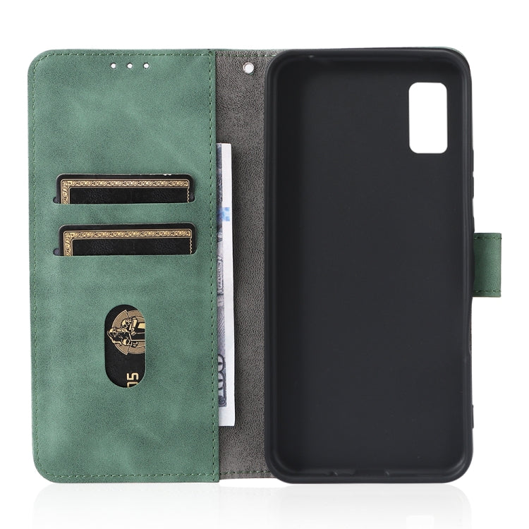 For Sharp Aquos Wish SHG06 Skin Feel Magnetic Buckle Calf Texture PU Phone Case