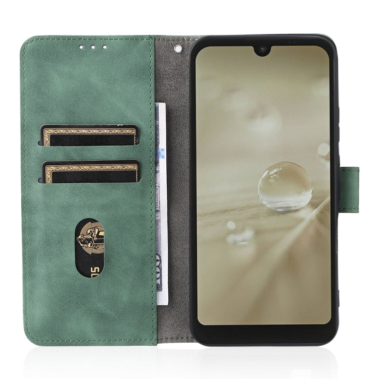 For Sharp Aquos Wish SHG06 Skin Feel Magnetic Buckle Calf Texture PU Phone Case