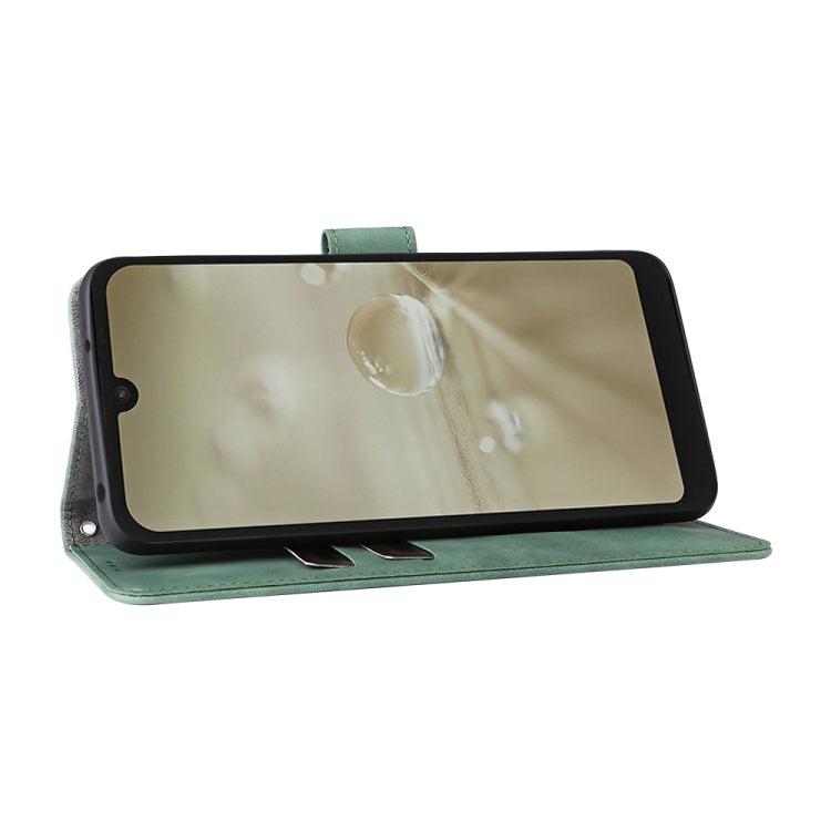 For Sharp Aquos Wish SHG06 Skin Feel Magnetic Buckle Calf Texture PU Phone Case