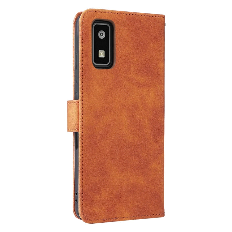 For Sharp Aquos Wish SHG06 Skin Feel Magnetic Buckle Calf Texture PU Phone Case