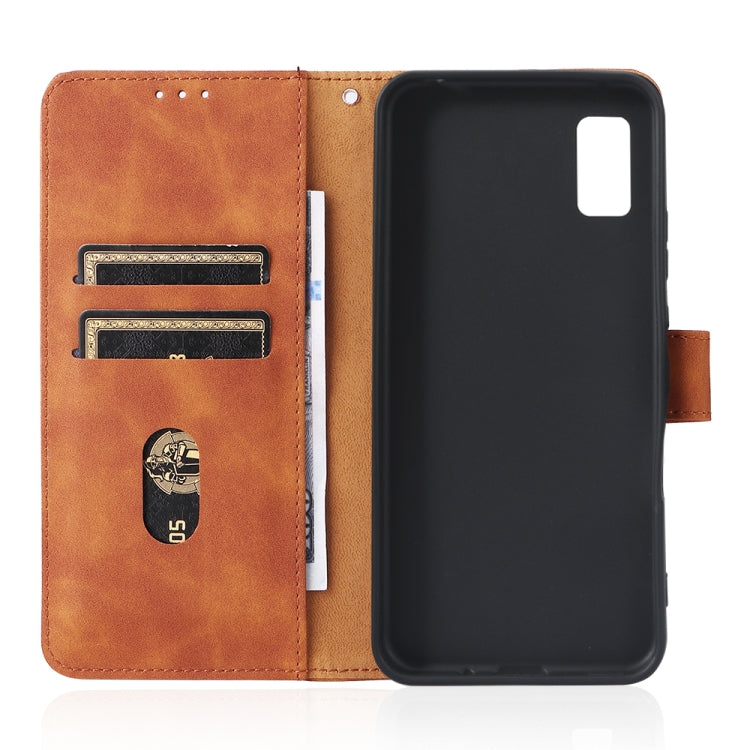 For Sharp Aquos Wish SHG06 Skin Feel Magnetic Buckle Calf Texture PU Phone Case