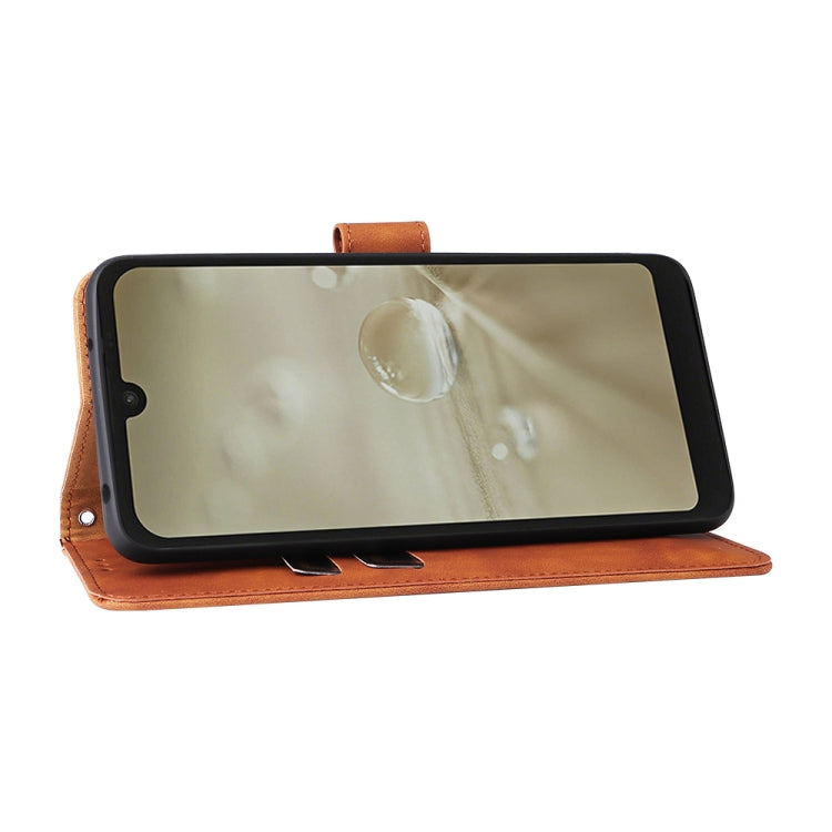For Sharp Aquos Wish SHG06 Skin Feel Magnetic Buckle Calf Texture PU Phone Case