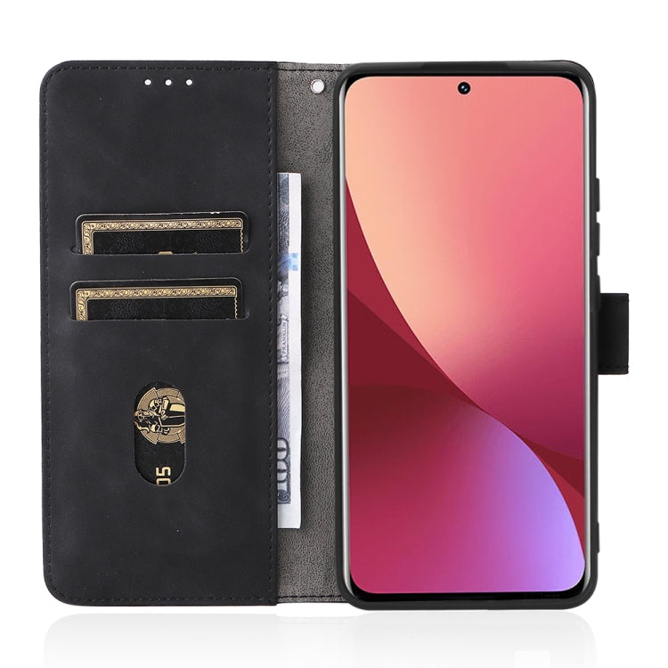 For Xiaomi 12 5G Skin Feel Magnetic Buckle Calf Texture PU Phone Case