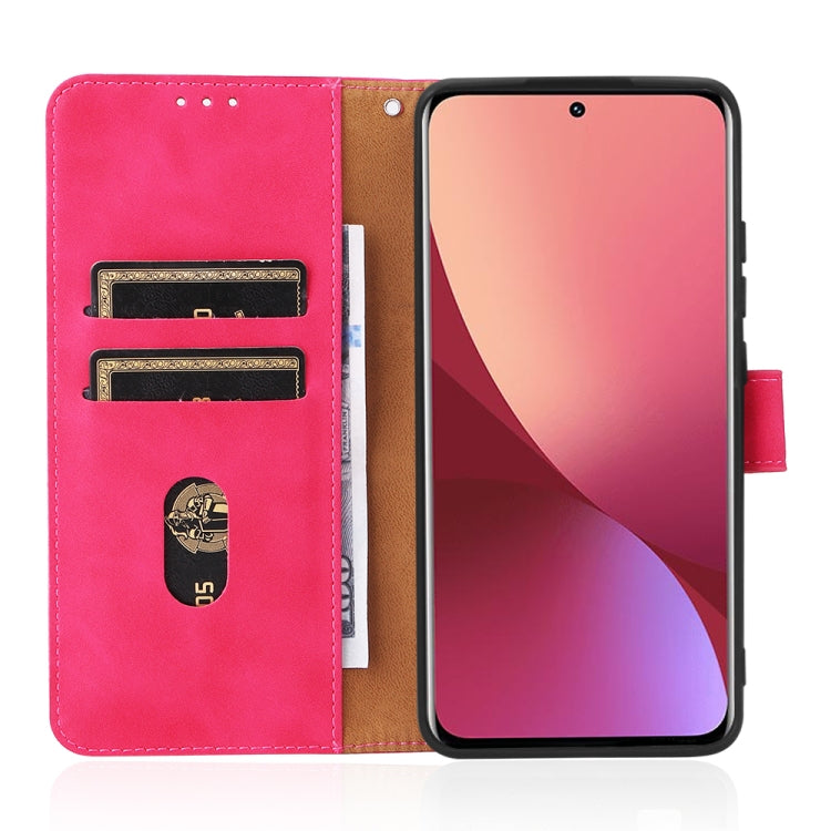 For Xiaomi 12 5G Skin Feel Magnetic Buckle Calf Texture PU Phone Case