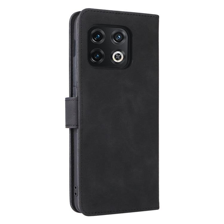 For OnePlus 10 Pro 5G Skin Feel Magnetic Buckle Calf Texture PU Phone Case