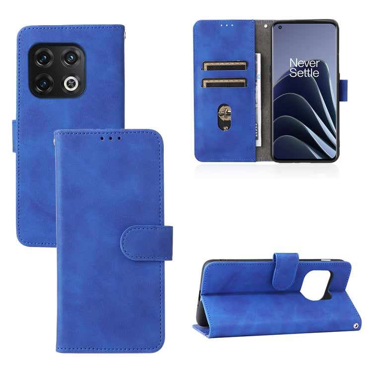 For OnePlus 10 Pro 5G Skin Feel Magnetic Buckle Calf Texture PU Phone Case