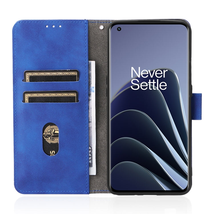 For OnePlus 10 Pro 5G Skin Feel Magnetic Buckle Calf Texture PU Phone Case