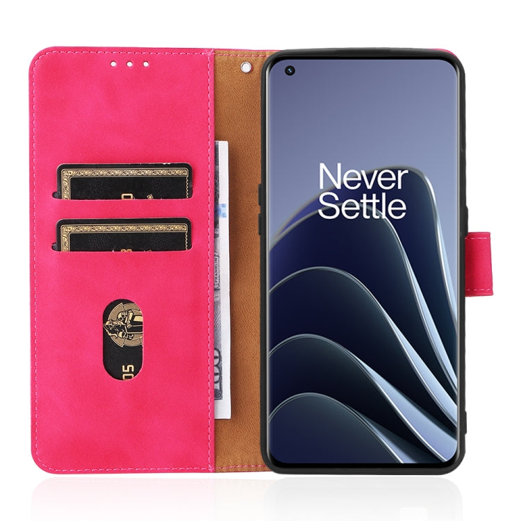 For OnePlus 10 Pro 5G Skin Feel Magnetic Buckle Calf Texture PU Phone Case