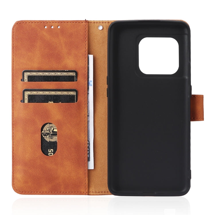 For OnePlus 10 Pro 5G Skin Feel Magnetic Buckle Calf Texture PU Phone Case
