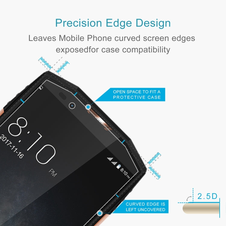 10 PCS 0.26mm 9H 2.5D Tempered Glass Film For Blackview BV9000